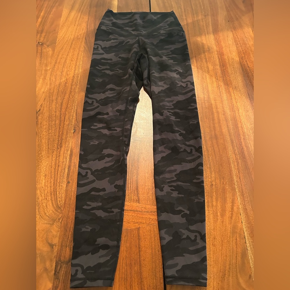 Women's Black Camouflage Leggings